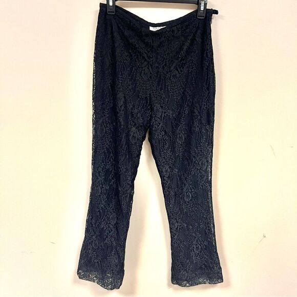 Kay Unger Black Lace Pants size 4 - Picture 1 of 7